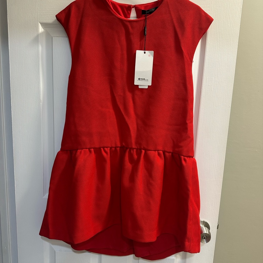 HAODUOYI Red Mini Dress